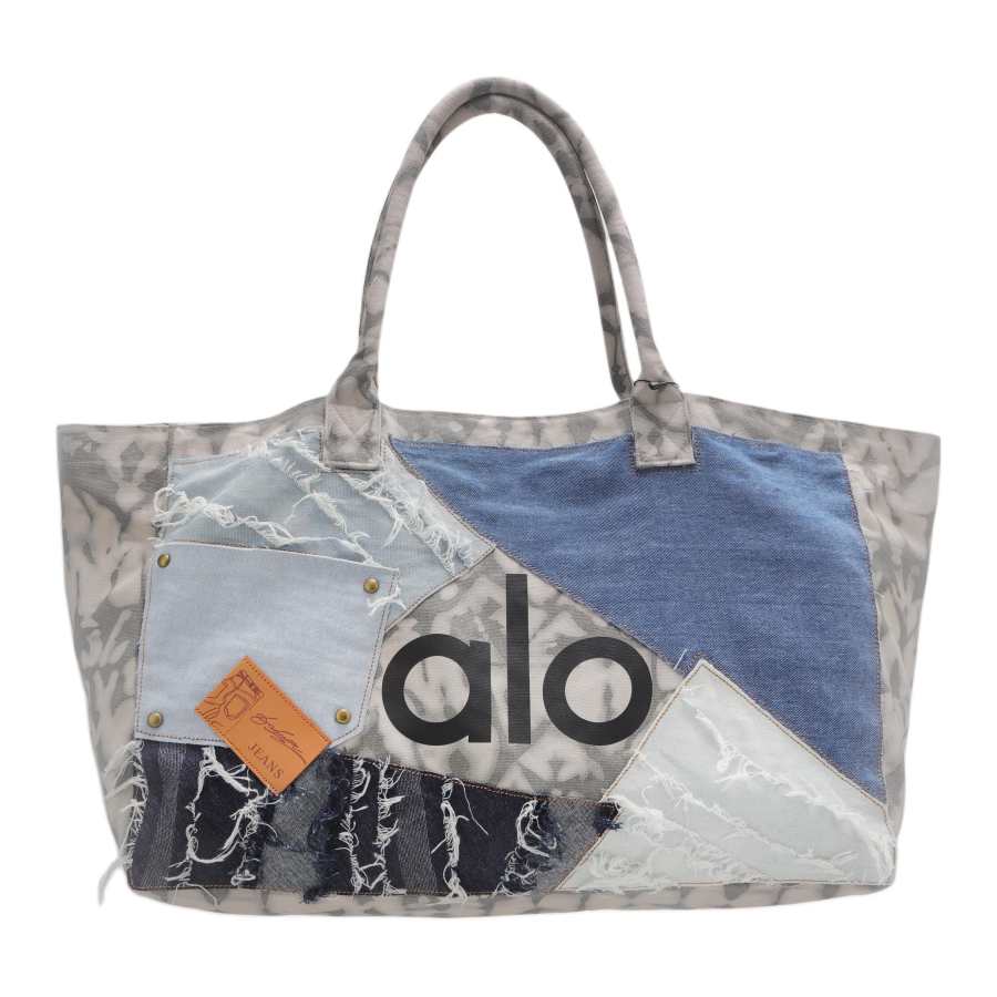 Alo Yoga Cotton Handbag Regular Unisex Blue
