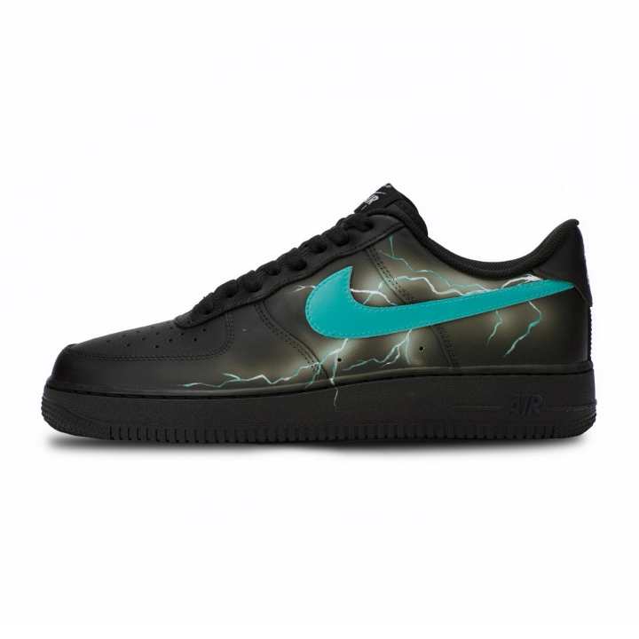 Nike Nike Air Force 1 Midnight Artificial Leather Lightweight And Breathable Low top Skateboard Shoes Men's Black