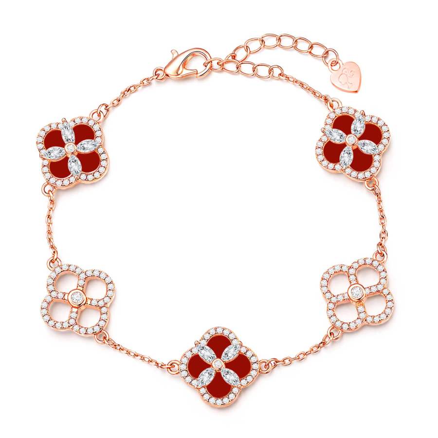 Barbie Agate Synthetic Cubic Zirconia Copper Alloy Bracelets Women's