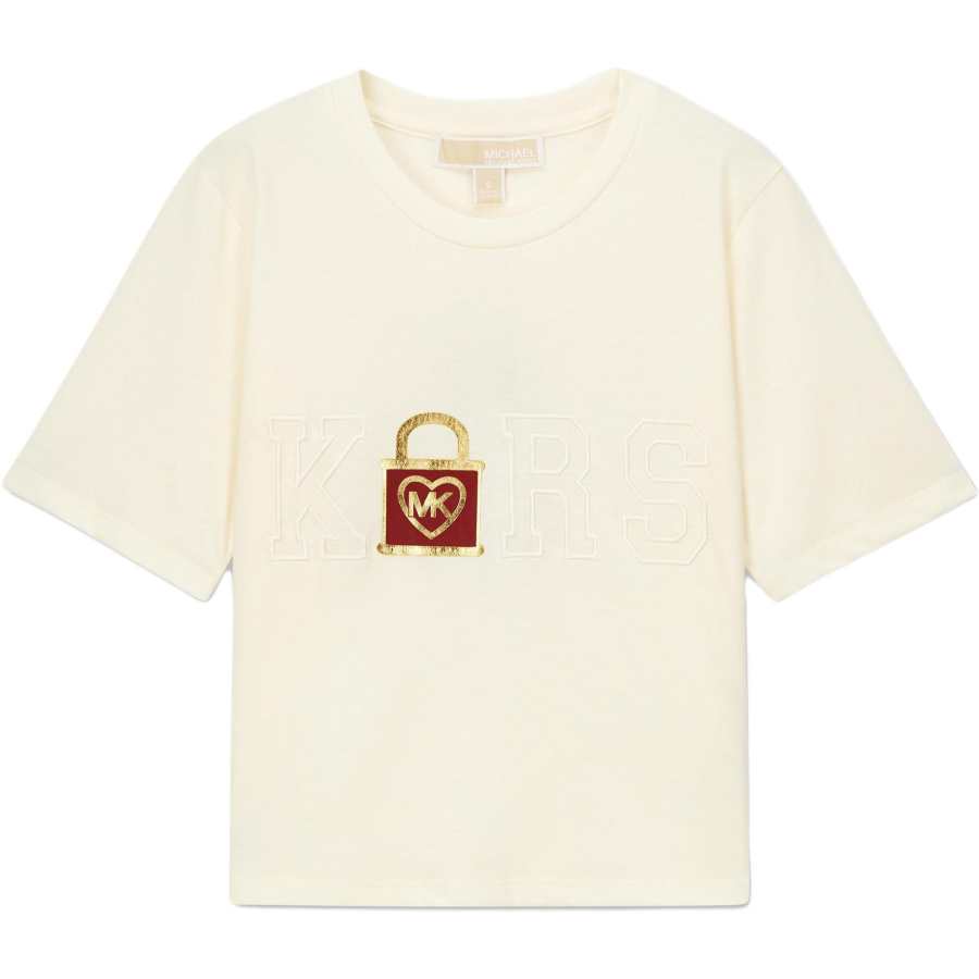 MICHAEL KORS Drop Shoulder Sleeve T Shirt Women's Apricot