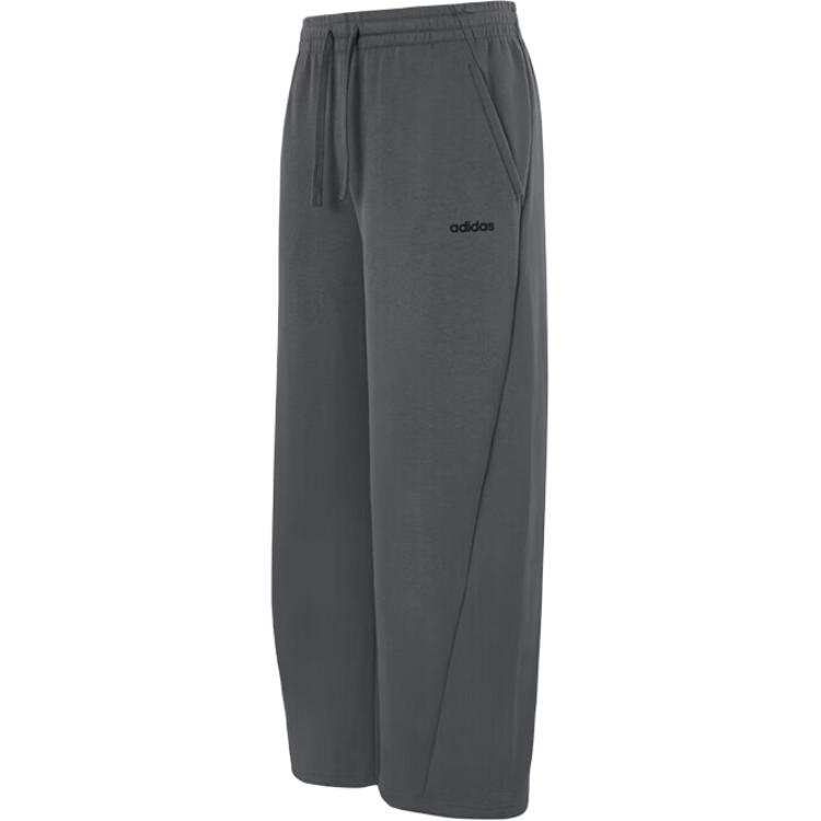 Adidas Adidas FW25 Fleece Lined Lace Up Fitness Training Running Mid Rise Knitted Sweatpants Men's
