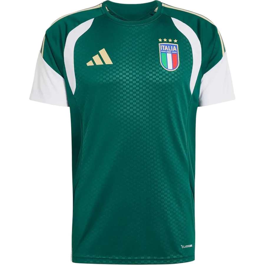 Adidas Adidas Italy T Shirts Men's Green Crew Neck