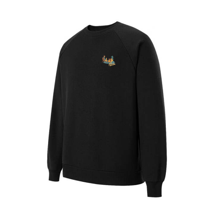 Adidas Adidas Sweatshirts Men's Black Crew Neck Moderate