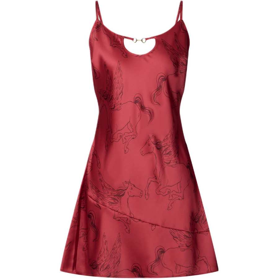 Victoria's Secret Nightgown Women's Red Pegasus Print