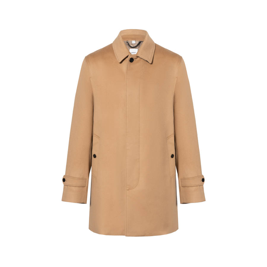 Burberry Coats Men's Camel Lapel Moderate