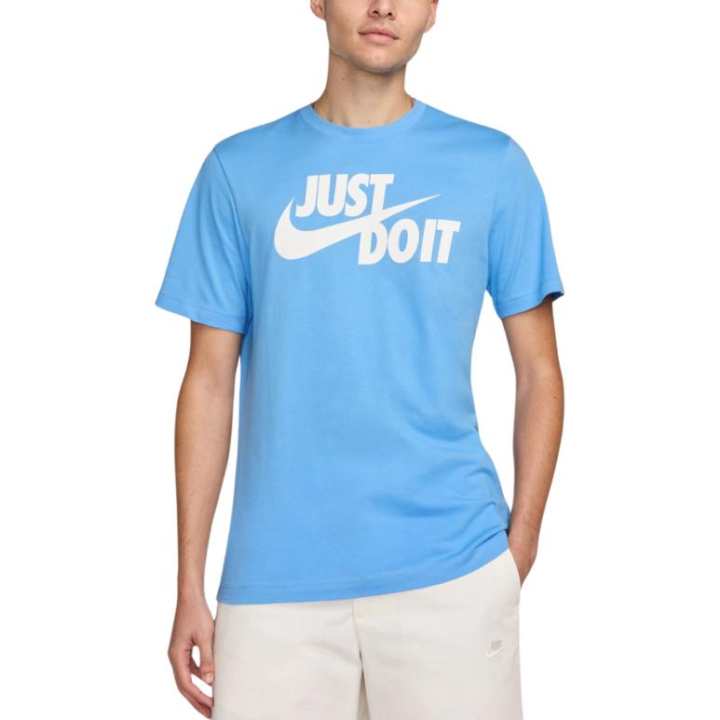 Nike Nike Sportswear T Shirts Men's Sky Blue Crew Neck
