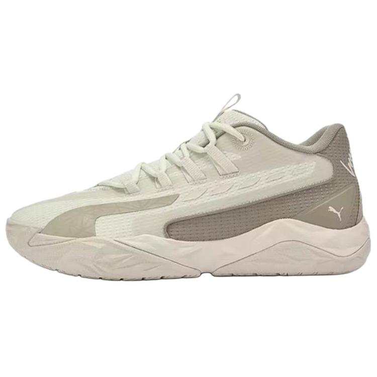 PUMA Dagger 2 Cushioning Rebound Slip Resistant Support Lightweight Mid top Basketball Shoes Men's Snow/Ice Coffee