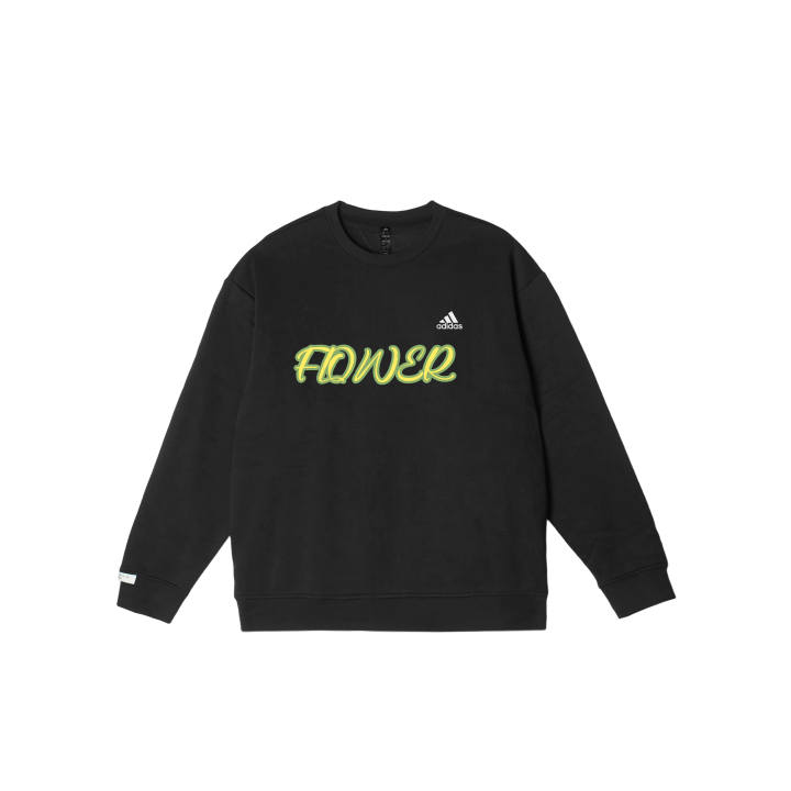 Adidas Adidas LABEL Sweatshirts Unisex Black Crew Neck Moderate Regular