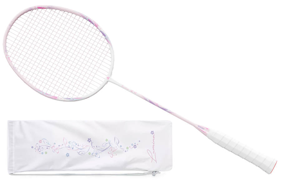 PEAK Carbon Composite Badminton Rackets Speed Type Enhanced Swing Speed Entry level 675mm 4U/G5 Peach Blossom Pink