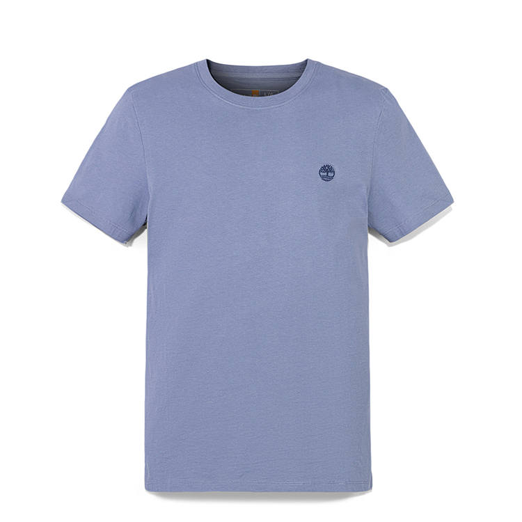 Timberland T Shirts Men's Stonewashed Blue Crew Neck