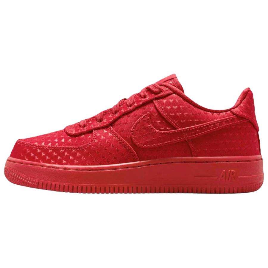Nike Nike Air Force 1 Cushioning Low top Skateboard Shoes Men's Red