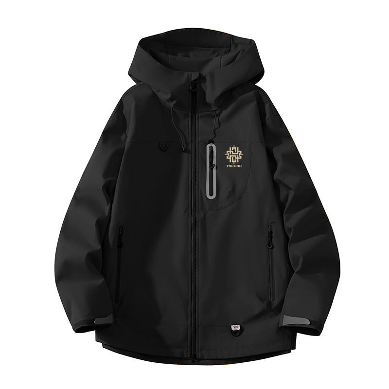 Tonlion Jackets Unisex Hooded Moderate Workwear