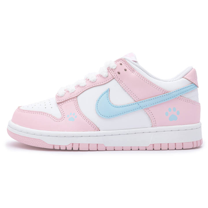 Nike Nike Dunk Low PEEKABOO Cat Paw Sweetheart Low top Skateboard Shoes Pink Blue Unisex