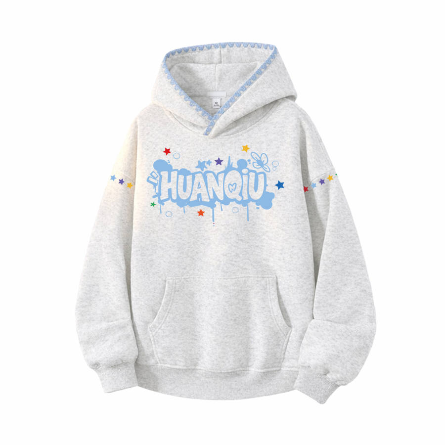 HUANQIU Sweatshirts Unisex Hooded Moderate Heavyweight