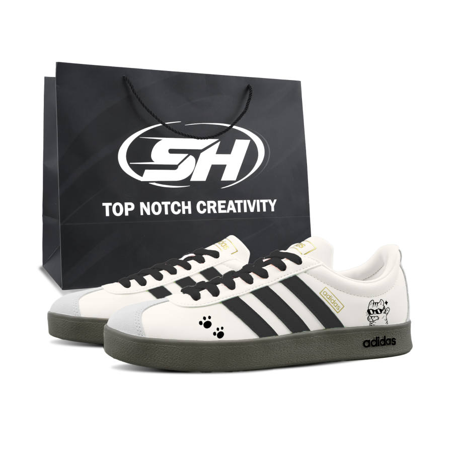 Adidas Adidas VL COURT 2.0 German Army Trainers Unisex Low Top Black