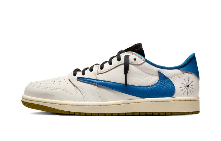 Jordan Travis Scott x Jordan Air Jordan 1 Blue And White Travis Scott X AJ1 Low Collaboration 7.0
