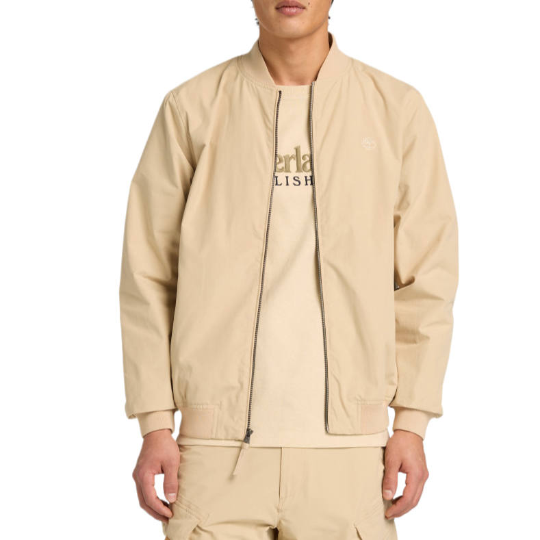 Timberland Jackets Men's Beige Baseball Collar Moderate Other
