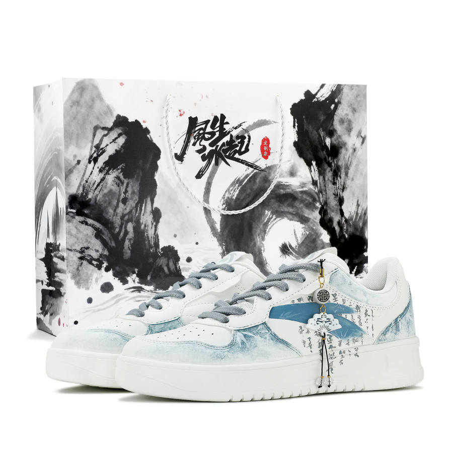 Anta Easy Lan Ting Collection Preface Synthetic Leather Cushioning Low top Skateboard Shoes Unisex