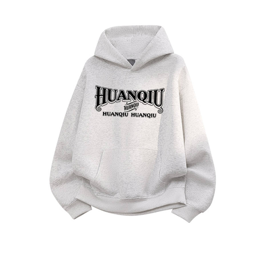 HUANQIU Sweatshirts Unisex Hooded Moderate Heavyweight