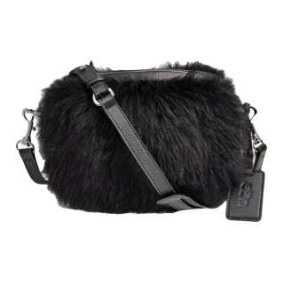 UGG Plush Shoulder Bag, Crossbody Bag Women's Black