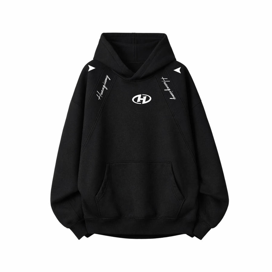 HUANQIU Sweatshirts Unisex Hooded Non Detachable Moderate Heavyweight