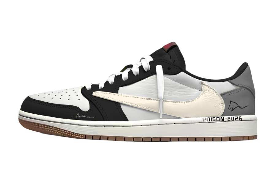 Jordan Travis Scott x Jordan Air Jordan 1 Stinger Fashion Trend Abrasion Resistant Abrasion Resistant Low top