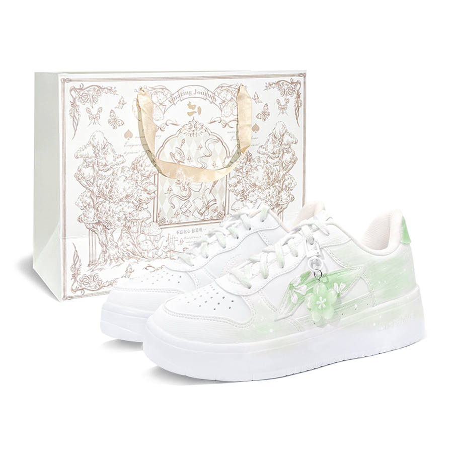 Li-Ning Li Ning Floating Boat Shopping Bag, Jade Fairy Tale, First Culture V Low top Skateboard Shoes Women's White Green