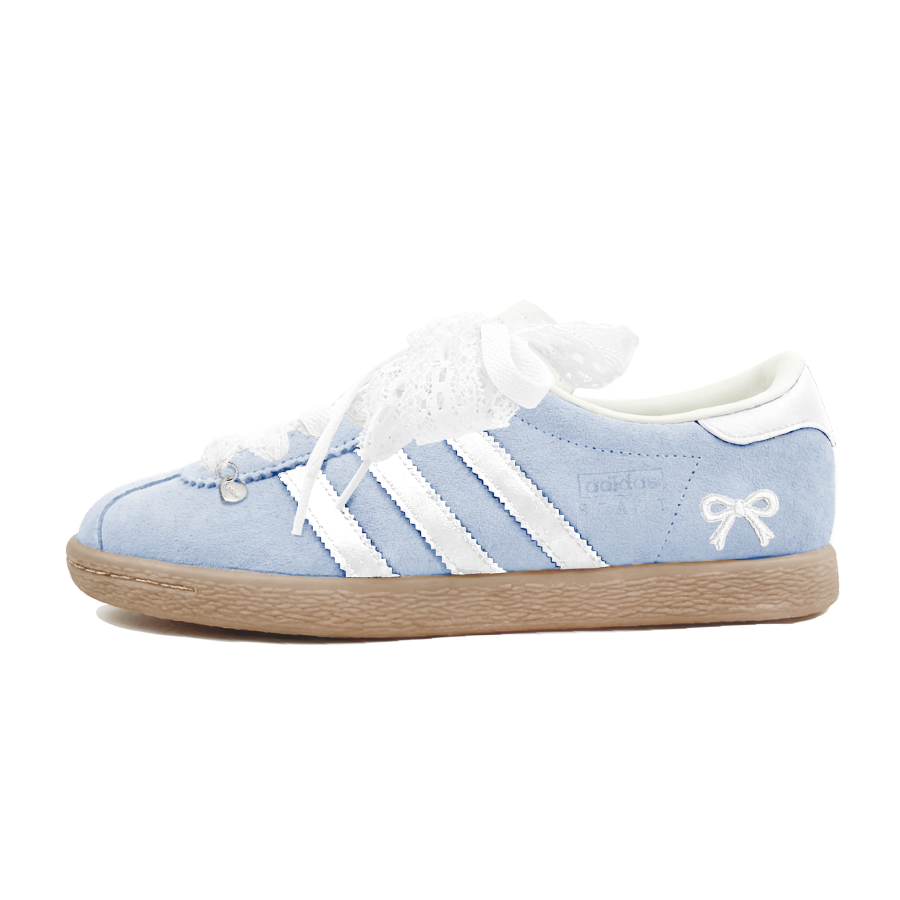 Adidas Neo Luo Yu Butterfly Dream Suede Slip Resistant Low top Skateboard Shoes Unisex Blue