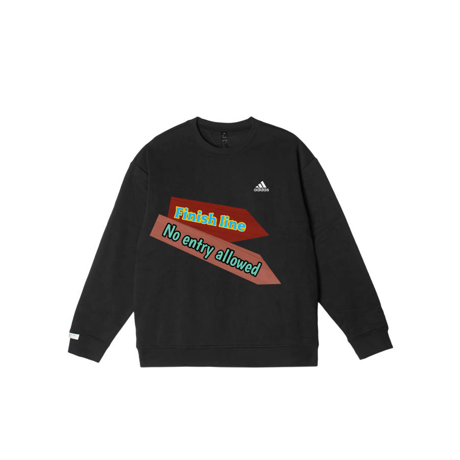 Adidas Adidas LABEL Sweatshirts Unisex Black Crew Neck Moderate Regular