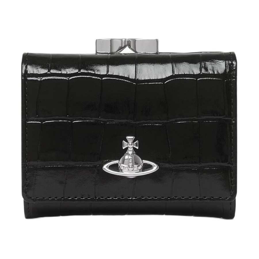 Vivienne Westwood Cow Leather Wallet Small Women's Black