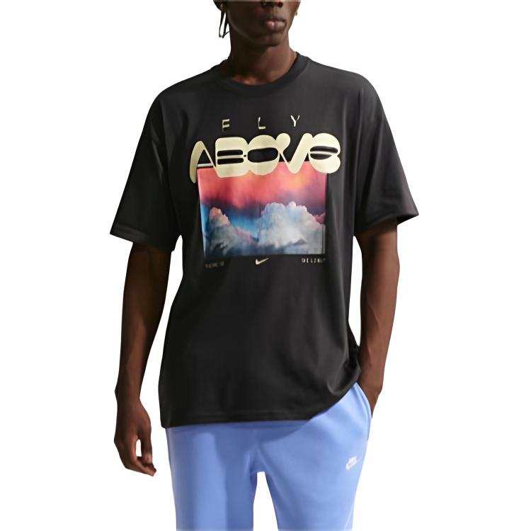 Nike Nike Sportswear T Shirts Men's Black Crew Neck