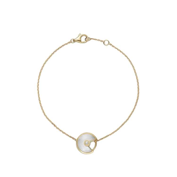 CARTIER Amulette De Cartier Collection 18K Gold Diamond Bracelets Unisex Gold