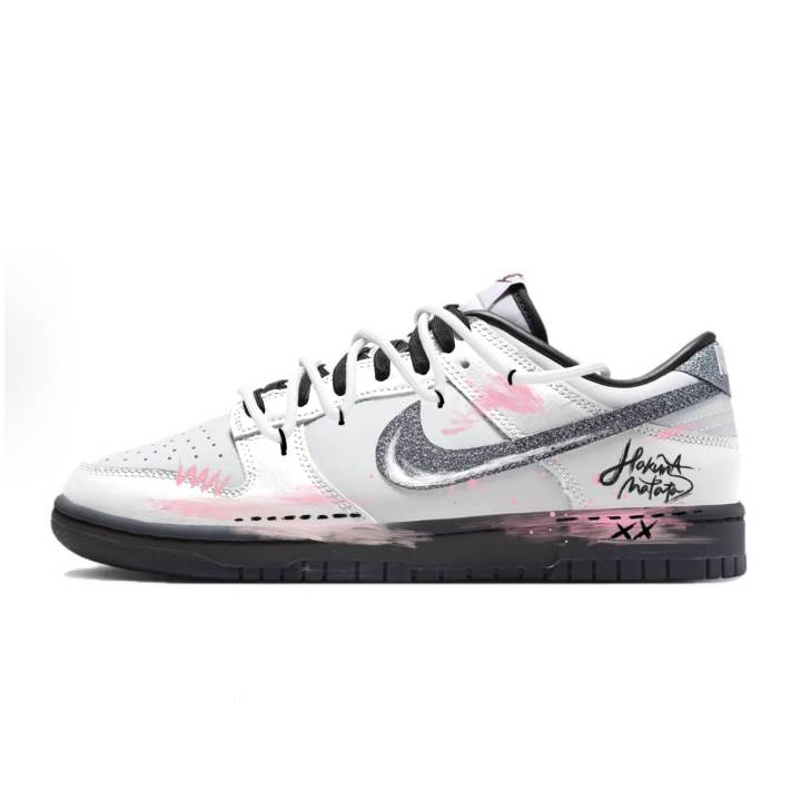 Nike Nike Dunk Pink Shadow Low top Skateboard Shoes Women's Gray White