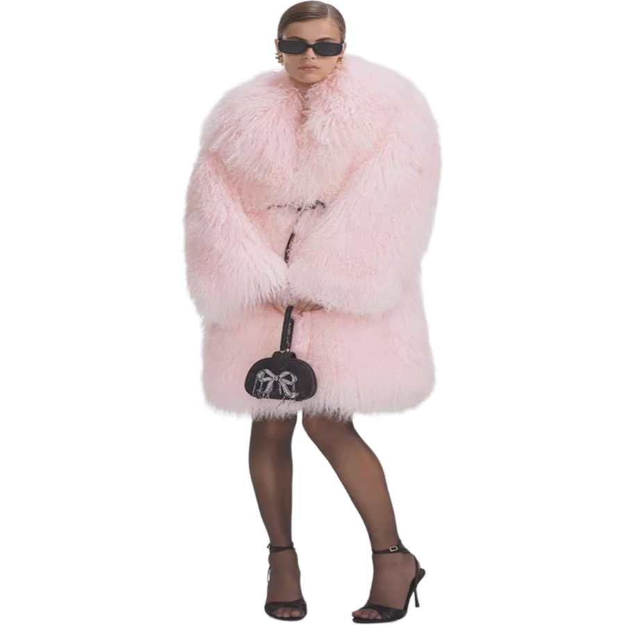 Self-portrait Self portrait Coat Women's Pink