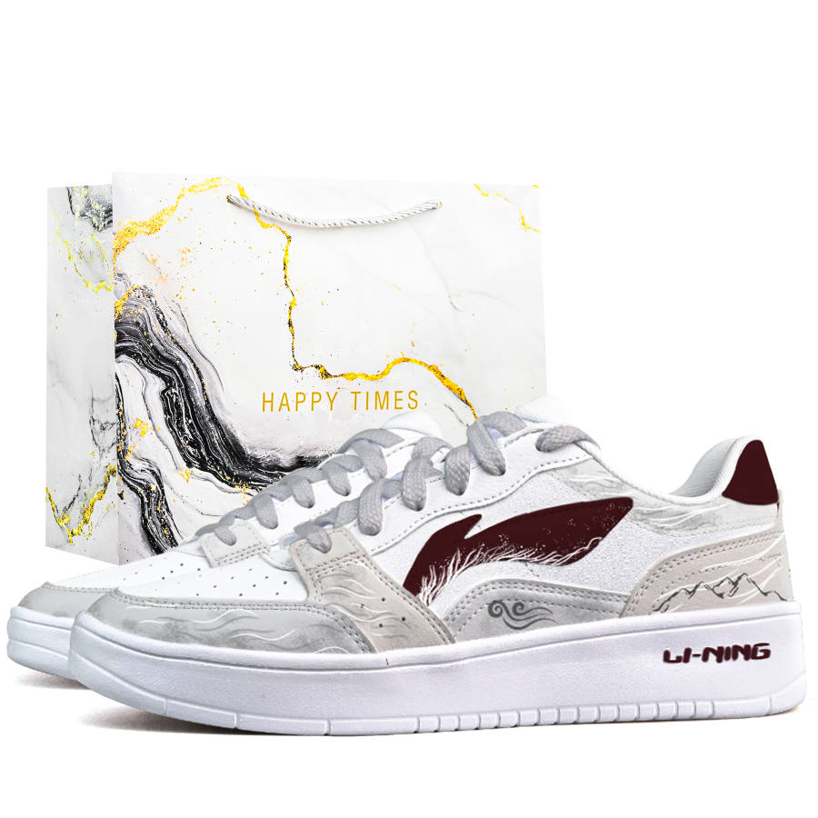 Li-Ning Li Ning Sycee Height Increasing Abrasion Resistant Slip Resistant Low top Skateboard Shoes Men's
