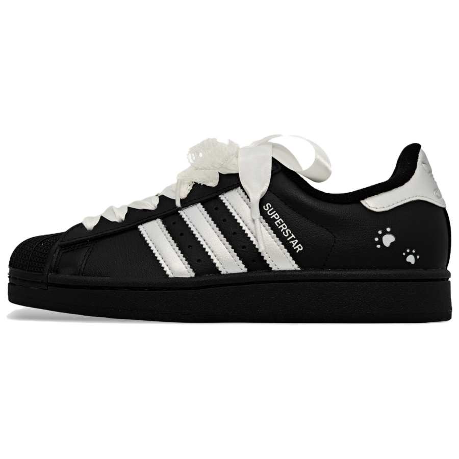 Adidas Originals Superstar 2 Skateboard Shoes Unisex Low Top Black/Silver