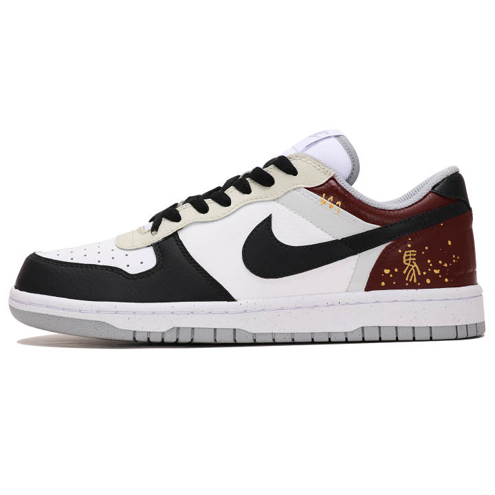 Nike Nike Big Abrasion Resistant Breathable Abrasion Resistant Breathable Low top Skateboard Shoes Men's Black Red