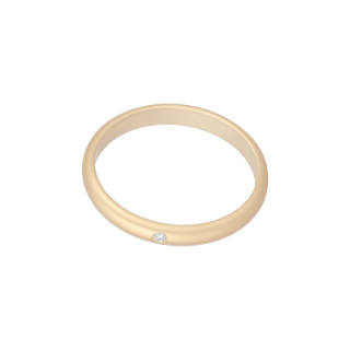 CARTIER 1895 Series 18K Gold Diamond Rings Unisex Gold