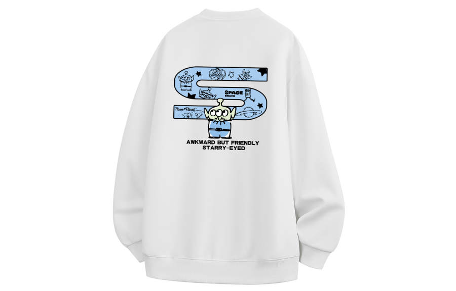 Disney Sweatshirts Unisex Crew Neck Thickened Heavyweight