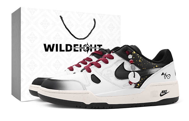 Nike Nike Full Force Swift Ink Prosperity Abrasion Resistant Height Increasing Low top Skateboard Shoes Men's