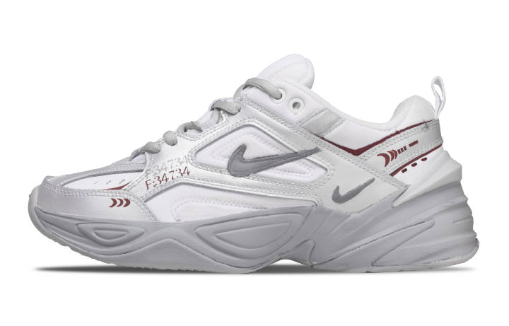 Nike Nike M2K Tekno Fabric Abrasion Resistant Low top Chunky Sneakers Men's Gray