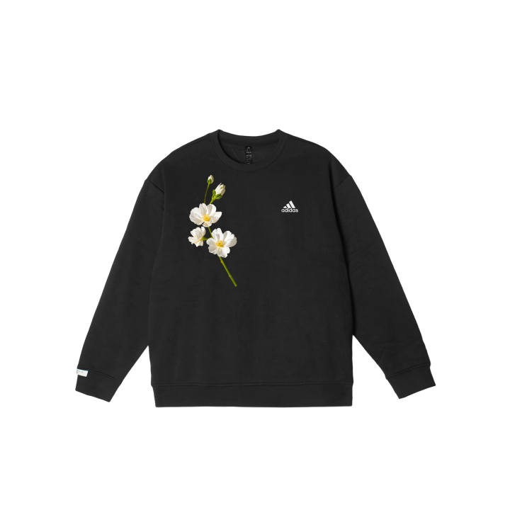 Adidas Adidas LABEL Sweatshirts Unisex Black Crew Neck Moderate Regular