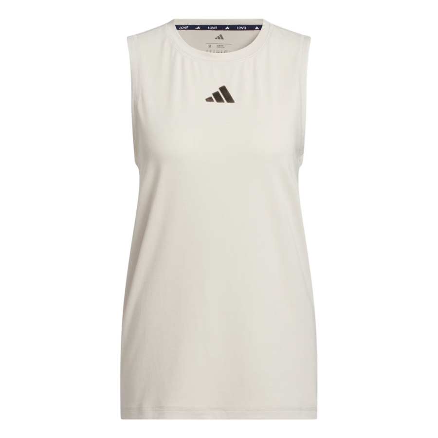 Adidas Adidas Tank Tops Women's Beige Crew Neck Moderate Other