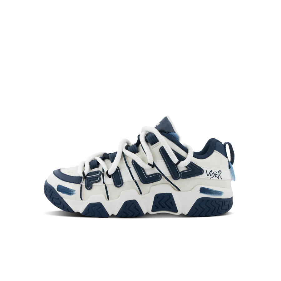 FILA FUSION Low top Basketball Shoes Men's Blue White