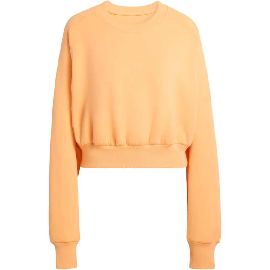 Adidas Adidas Sweatshirts Women's Yellow Crew Neck Moderate