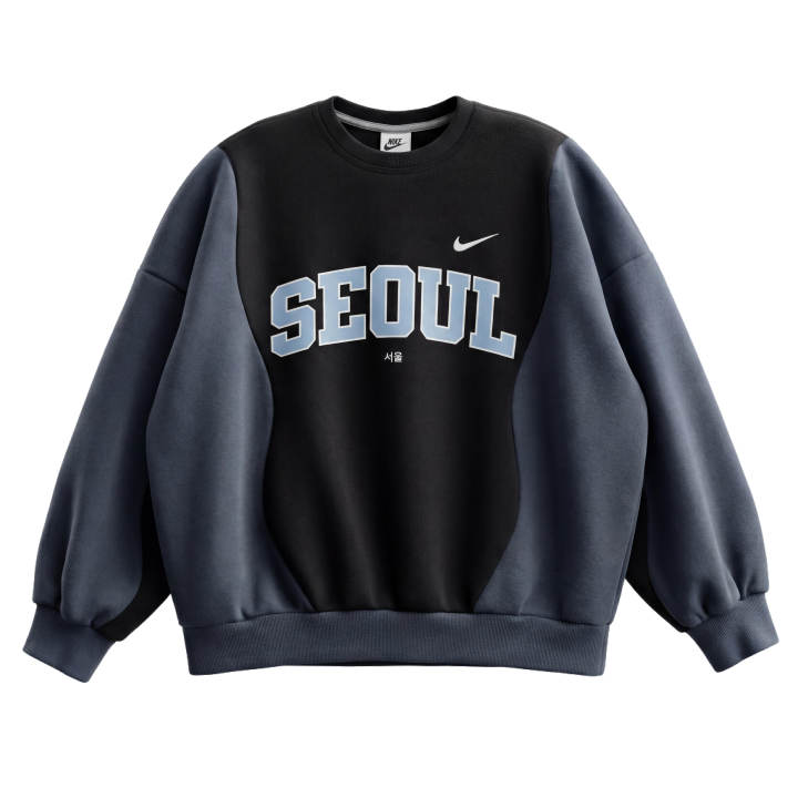Nike Nike Club Sweatshirts Unisex Sky Blue Crew Neck Moderate Regular