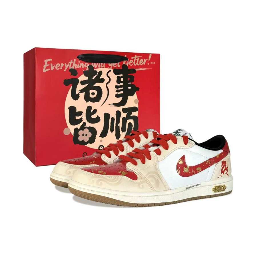 Jordan Jordan Air Jordan 1 Blessed Immediately, Shopping Bag Included, Goku Made Abrasion Resistant Abrasion Resistant Low top