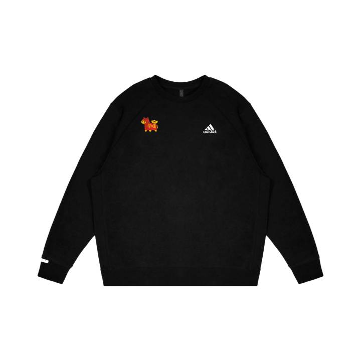 Adidas Adidas LABEL Sweatshirts Unisex Black Crew Neck Moderate Regular