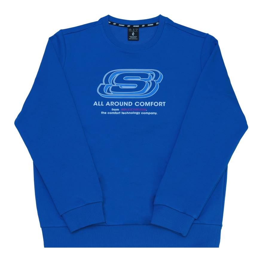 Skechers Skechers Sweatshirt Unisex Classical Style Blue