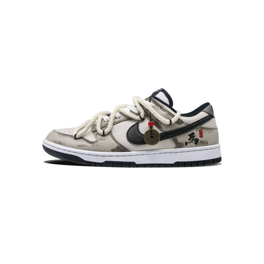 Nike Nike Dunk Mist Trail Abrasion Resistant Low top Skateboard Shoes Unisex Brown Black